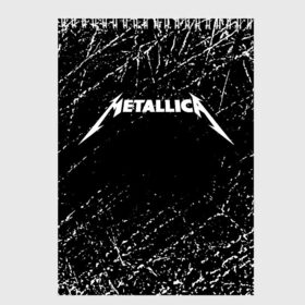 Скетчбук с принтом Metallica в Белгороде, 100% бумага
 | 48 листов, плотность листов — 100 г/м2, плотность картонной обложки — 250 г/м2. Листы скреплены сверху удобной пружинной спиралью | metallica | music | rock | американская рок группа | метал группа | металлика | музыка | рок | рок группа | трэш метал | хеви метал