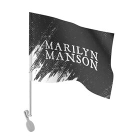 Флаг для автомобиля с принтом MARILYN MANSON / М. МЭНСОН в Белгороде, 100% полиэстер | Размер: 30*21 см | logo | manson | marilyn | music | rock | группа | лого | логотип | логотипы | менсон | мерилин | мерлин | музыка | мэнсон | мэрилин | рок | символ