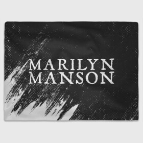 Плед 3D с принтом MARILYN MANSON / М. МЭНСОН в Белгороде, 100% полиэстер | закругленные углы, все края обработаны. Ткань не мнется и не растягивается | logo | manson | marilyn | music | rock | группа | лого | логотип | логотипы | менсон | мерилин | мерлин | музыка | мэнсон | мэрилин | рок | символ
