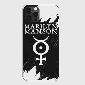 Чехол для iPhone 12 Pro с принтом MARILYN MANSON / М. МЭНСОН в Белгороде, силикон | область печати: задняя сторона чехла, без боковых панелей | logo | manson | marilyn | music | rock | группа | лого | логотип | логотипы | менсон | мерилин | мерлин | музыка | мэнсон | мэрилин | рок | символ