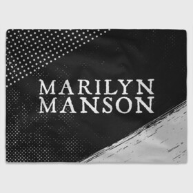 Плед 3D с принтом MARILYN MANSON / М. МЭНСОН в Белгороде, 100% полиэстер | закругленные углы, все края обработаны. Ткань не мнется и не растягивается | logo | manson | marilyn | music | rock | группа | лого | логотип | логотипы | менсон | мерилин | мерлин | музыка | мэнсон | мэрилин | рок | символ
