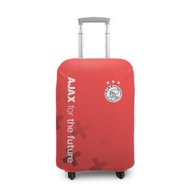 Чехол для чемодана 3D с принтом Ajax Amsterdam в Белгороде, 86% полиэфир, 14% спандекс | двустороннее нанесение принта, прорези для ручек и колес | ajax | fc ajax | аякс | фк аякс | футбол