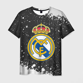 Мужская футболка 3D с принтом REAL MADRID / РЕАЛ МАДРИД в Белгороде, 100% полиэфир | прямой крой, круглый вырез горловины, длина до линии бедер | football | logo | madrid | real | realmadrid | sport | клуб | лого | логотип | логотипы | мадрид | реал | реалмадрид | символ | символы | спорт | форма | футбол | футбольная