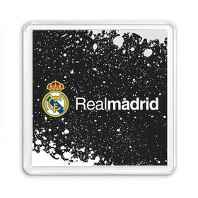Магнит 55*55 с принтом REAL MADRID / РЕАЛ МАДРИД в Белгороде, Пластик | Размер: 65*65 мм; Размер печати: 55*55 мм | football | logo | madrid | real | realmadrid | sport | клуб | лого | логотип | логотипы | мадрид | реал | реалмадрид | символ | символы | спорт | форма | футбол | футбольная