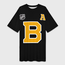 Платье-футболка 3D с принтом Boston Bruins Patrice Bergeron в Белгороде,  |  | 37 | bergeron | boston | boston bruins | bruins | nhl | patrice bergeron