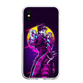 Чехол для iPhone XS Max матовый с принтом JoJo’s Bizarre Adventure в Белгороде, Силикон | Область печати: задняя сторона чехла, без боковых панелей | anime | jojo | jojo bizarre adventure | jojo’s bizarre adventure | аниме | джоджо | манга | невероятные приключения джоджо