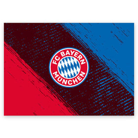 Поздравительная открытка с принтом FC BAYERN / БАВАРИЯ в Белгороде, 100% бумага | плотность бумаги 280 г/м2, матовая, на обратной стороне линовка и место для марки
 | bayern | club | fc | footbal | logo | бавария | знак | клуб | лого | логотип | логотипы | символ | символы | форма | футбол | футбольная | футбольный