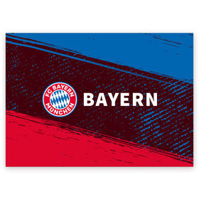 Поздравительная открытка с принтом FC BAYERN / БАВАРИЯ в Белгороде, 100% бумага | плотность бумаги 280 г/м2, матовая, на обратной стороне линовка и место для марки
 | bayern | club | fc | footbal | logo | бавария | знак | клуб | лого | логотип | логотипы | символ | символы | форма | футбол | футбольная | футбольный