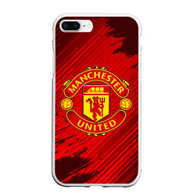 Чехол для iPhone 7Plus/8 Plus матовый с принтом MANCHESTER UNITED в Белгороде, Силикон | Область печати: задняя сторона чехла, без боковых панелей | club | footbal | logo | manchester | united | знак | клуб | лого | логотип | логотипы | манчестер | символ | символы | форма | футбол | футбольная | футбольный | юнайтед