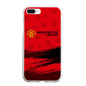 Чехол для iPhone 7Plus/8 Plus матовый с принтом MANCHESTER UNITED в Белгороде, Силикон | Область печати: задняя сторона чехла, без боковых панелей | club | footbal | logo | manchester | united | знак | клуб | лого | логотип | логотипы | манчестер | символ | символы | форма | футбол | футбольная | футбольный | юнайтед