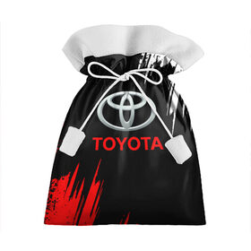 Подарочный 3D мешок с принтом TOYOTA. в Белгороде, 100% полиэстер | Размер: 29*39 см | Тематика изображения на принте: 2020 | auto | sport | toyota | авто | автомобиль | автомобильные | бренд | марка | машины | спорт | тойота