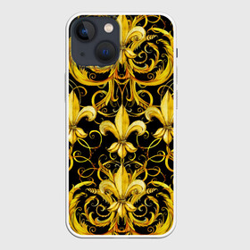 Чехол для iPhone 13 mini с принтом gold spades в Белгороде,  |  | gold | life | versace | vip | абстракция | богатство | в золоте | версаче | версачи | виайпи | вип | золотая | золото | линия | нейтральная | позолоченное | стайл | стиль | текстуры | узоры | шик