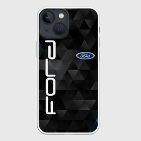 Чехол для iPhone 13 mini с принтом FORD в Белгороде,  |  | ford | авто | автомобиль | логотип | марка | машина | надпись | текстура | форд