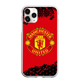 Чехол для iPhone 11 Pro матовый с принтом MANCHESTER UNITED в Белгороде, Силикон |  | 