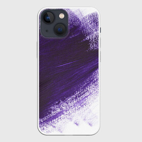 Чехол для iPhone 13 mini с принтом ФИОЛЕТОВАЯ КРАСКА в Белгороде,  |  | акварель | брызги | брызги красок | кляксы | краска | мазки | масляная краска | неон | неоновая | подтеки | пятна | разводы | разноцветный