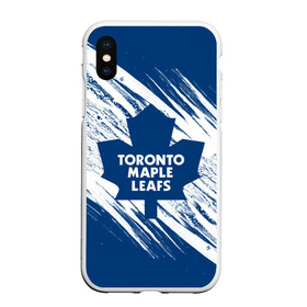 Чехол для iPhone XS Max матовый с принтом Toronto Maple Leafs,  в Белгороде, Силикон | Область печати: задняя сторона чехла, без боковых панелей | hockey | maple leafs | nhl | toronto | toronto maple leafs | usa | мейпл лифс | нхл | спорт | сша | торонто | торонто мейпл лифс | хоккей | шайба