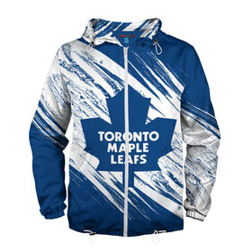 Мужская ветровка 3D с принтом Toronto Maple Leafs, в Белгороде, 100% полиэстер | подол и капюшон оформлены резинкой с фиксаторами, два кармана без застежек по бокам, один потайной карман на груди | hockey | maple leafs | nhl | toronto | toronto maple leafs | usa | мейпл лифс | нхл | спорт | сша | торонто | торонто мейпл лифс | хоккей | шайба