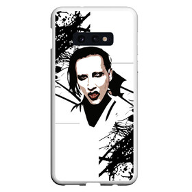 Чехол для Samsung S10E с принтом Marilyn Manson в Белгороде, Силикон | Область печати: задняя сторона чехла, без боковых панелей | marilyn manson | nothing records | известность | музыка | рок группа