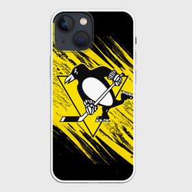 Чехол для iPhone 13 mini с принтом Pittsburgh Penguins Sport в Белгороде,  |  | hockey | nhl | penguins | pittsburg | pittsburgh | pittsburgh penguins | usa | нхл | пингвинз | питтсбург | питтсбург пингвинз | спорт | сша | хоккей | шайба