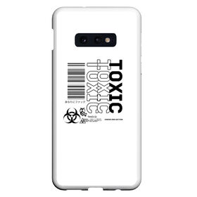 Чехол для Samsung S10E с принтом Toxic World в Белгороде, Силикон | Область печати: задняя сторона чехла, без боковых панелей | 2020 | aesthetic | japan | tokyo | toxic | токио | токсик | эстетика | япония