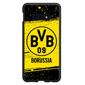 Чехол для Samsung S10E с принтом BORUSSIA / Боруссия в Белгороде, Силикон | Область печати: задняя сторона чехла, без боковых панелей | borussia | club | dortmund | footbal | logo | боруссия | дортмунд | знак | клуб | логотип | логотипы | символ | символы | форма | футбол | футбольная | футбольный