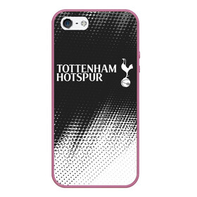 Чехол для iPhone 5/5S матовый с принтом TOTTENHAM HOTSPUR Тоттенхэм в Белгороде, Силикон | Область печати: задняя сторона чехла, без боковых панелей | Тематика изображения на принте: 