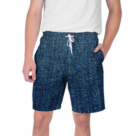 Мужские шорты 3D с принтом Джинса в Белгороде,  полиэстер 100% | прямой крой, два кармана без застежек по бокам. Мягкая трикотажная резинка на поясе, внутри которой широкие завязки. Длина чуть выше колен | blue | джинса | джинсовая текстура | текстуры | цвет джинса