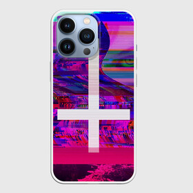 Чехол для iPhone 13 Pro с принтом Cross в Белгороде,  |  | Тематика изображения на принте: abstraction | color | cross | eye | glitch | neon | vanguard | view | абстракция | авангард | взгляд | глаз | глитч | крест | неон | цвет