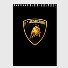 Скетчбук с принтом Lamborghini в Белгороде, 100% бумага
 | 48 листов, плотность листов — 100 г/м2, плотность картонной обложки — 250 г/м2. Листы скреплены сверху удобной пружинной спиралью | Тематика изображения на принте: bull | gold lamborghini sign | lamborghini | lamborghini lettering | lamborghini print | lamborghini sign | бык | знак ламборджини | золотой знак ламборджини | ламборджини | надпись ламборджини | принт ламборджини