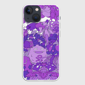 Чехол для iPhone 13 mini с принтом Фиолетовые покемоны в Белгороде,  |  | pokemon | pokemon go | арт | ночной покемон | ночные покемоны | покемон | покемоны | рисунок | сумеречные покемоны | сумеречный покемон | фиолетовый