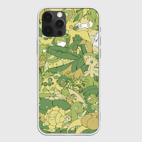 Чехол для iPhone 12 Pro Max с принтом Травяные покемоны в Белгороде, Силикон |  | pokemon | pokemon go | арт | покемон | покемоны | рисунок