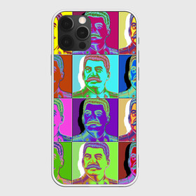 Чехол для iPhone 12 Pro Max с принтом Stalin pop-art в Белгороде, Силикон |  | chief | color | eyes | moustache | pop art | stalin | view | взгляд | вождь | глаза | поп  арт | сталин | усы | цвет