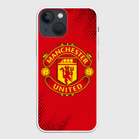 Чехол для iPhone 13 mini с принтом MANCHESTER UNITED в Белгороде,  |  | club | footbal | logo | manchester | united | знак | клуб | лого | логотип | логотипы | манчестер | символ | символы | форма | футбол | футбольная | футбольный | юнайтед