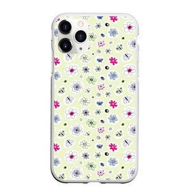 Чехол для iPhone 11 Pro Max матовый с принтом Милые цветочки в Белгороде, Силикон |  | арт | бабочка | бабочки | камень | камни | камушки | рисунок | семена | стикеры | цветок | цветы