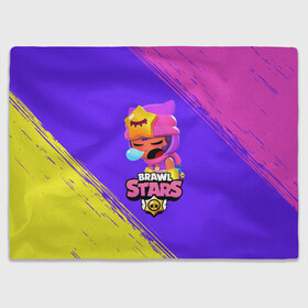 Плед 3D с принтом BRAWL STARS SANDY / СЭНДИ в Белгороде, 100% полиэстер | закругленные углы, все края обработаны. Ткань не мнется и не растягивается | Тематика изображения на принте: 8 bit | 8бит | brawl | cnfhc | crow | hfdk | leon | logo | sandy | skull | spike | stars | бравл | бравла | браво | игра | игры | икфцд | кроу | леон | лого | логотип | символ | спайк | старс | старса | сэнди | череп | ыефкы