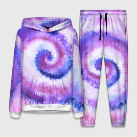 Женский костюм 3D (с толстовкой) с принтом TIE DYE PURPLE в Белгороде,  |  | dye | multicolor | tie | trend | акварель | брызги | градиент | дай | колор | краски | красочная | мульти | потёки | пятна | радуга | радужная | тай | тайдай | текстура | тренд | хиппи