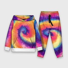 Детский костюм 3D (с толстовкой) с принтом TIE DYE MULTICOLOR в Белгороде,  |  | dye | multicolor | tie | trend | акварель | брызги | градиент | дай | колор | краски | красочная | мульти | потёки | пятна | радуга | радужная | тай | тайдай | текстура | тренд | хиппи