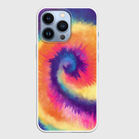 Чехол для iPhone 13 Pro с принтом TIE DYE MULTICOLOR в Белгороде,  |  | Тематика изображения на принте: dye | multicolor | tie | trend | акварель | брызги | градиент | дай | колор | краски | красочная | мульти | потёки | пятна | радуга | радужная | тай | тайдай | текстура | тренд | хиппи