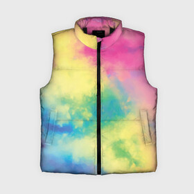 Женский жилет утепленный 3D с принтом Tie Dye в Белгороде,  |  | dye | multicolor | tie | trend | акварель | брызги | градиент | дай | колор | краски | красочная | мульти | потёки | пятна | радуга | радужная | тай | тайдай | текстура | тренд | хиппи