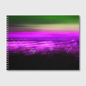 Альбом для рисования с принтом Dex в Белгороде, 100% бумага
 | матовая бумага, плотность 200 мг. | abstraction | blur | distortion | light | long exposure | pink | абстракция | длинная выдержка | искажение | размытость | розовый | свет