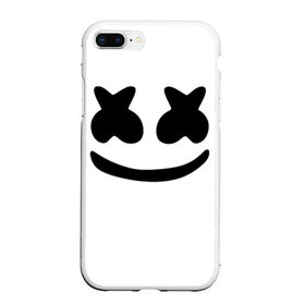 Чехол для iPhone 7Plus/8 Plus матовый с принтом MARSHMELLO в Белгороде, Силикон | Область печати: задняя сторона чехла, без боковых панелей | fortnite | marshmallo | marshmallow | marshmello | marshmellow | маршмелло | маршмеллоу | розы | фортнайт