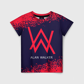 Детская футболка 3D с принтом ALAN WALKER / АЛАН УОКЕР в Белгороде, 100% гипоаллергенный полиэфир | прямой крой, круглый вырез горловины, длина до линии бедер, чуть спущенное плечо, ткань немного тянется | alan | faded | house | logo | music | walker | алан | вокер | волкер | диджей | лого | логотип | логотипы | музыка | музыкант | символ | символы | танцеальная | уокер | хаус | электронная