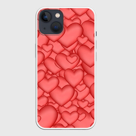 Чехол для iPhone 13 с принтом Сердечки в Белгороде,  |  | love | любовь | сердечки | сердце