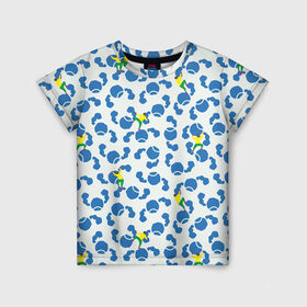 Детская футболка 3D с принтом Скалолазы в Белгороде, 100% гипоаллергенный полиэфир | прямой крой, круглый вырез горловины, длина до линии бедер, чуть спущенное плечо, ткань немного тянется | арт | жёлтый | зеленый | рисунок | синий | скалолаз | скалолазание | скалолазы
