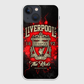 Чехол для iPhone 13 mini с принтом LIVERPOOL FC в Белгороде,  |  | liverpool | liverpool fc | ynwa | you never walk alone | ливерпуль | спорт | футбол | футбольный клуб