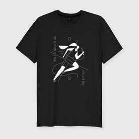 Мужская футболка хлопок Slim с принтом Everyday Runner в Белгороде, 92% хлопок, 8% лайкра | приталенный силуэт, круглый вырез ворота, длина до линии бедра, короткий рукав | Тематика изображения на принте: 