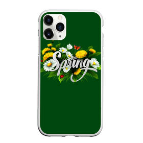 Чехол для iPhone 11 Pro матовый с принтом Весна в Белгороде, Силикон |  | весна | одуванчики | полевые цветы. | ромашки | цветы