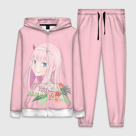 Женский костюм 3D с принтом Pink Zero Two в Белгороде,  |  | 002 | 02 | ahegao | anime | darling | franx | franxx | girl | girls | in | senpai | the | two | waifu | zero | zerotwo | аниме | ахегао | вайфу | девушка | семпай | сенпай | тян