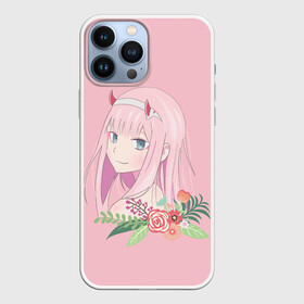 Чехол для iPhone 13 Pro Max с принтом Pink Zero Two в Белгороде,  |  | 002 | 02 | ahegao | anime | darling | franx | franxx | girl | girls | in | senpai | the | two | waifu | zero | zerotwo | аниме | ахегао | вайфу | девушка | семпай | сенпай | тян