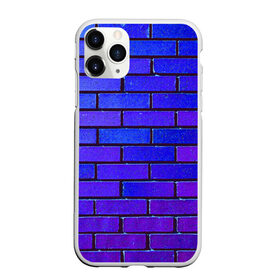 Чехол для iPhone 11 Pro Max матовый с принтом Brick в Белгороде, Силикон |  | Тематика изображения на принте: blue | brick | purple | texture | wall | кирпич | кирпичный | синий | стена | текстура | фиолетовый